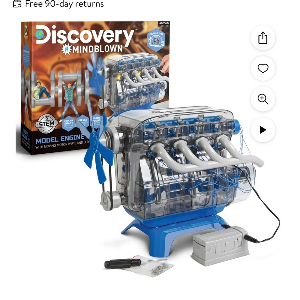 Brand new kids discovery model engine kit